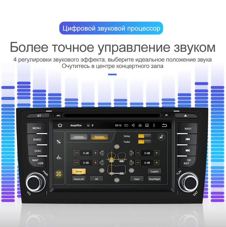 Isudar 2 Din Автомобильный мультимедийный плеер Android 9 для Audi/A6/S6/RS6 Авто Радио стерео система gps DVD Восьмиядерный ram 4 Гб USB DVR DSP