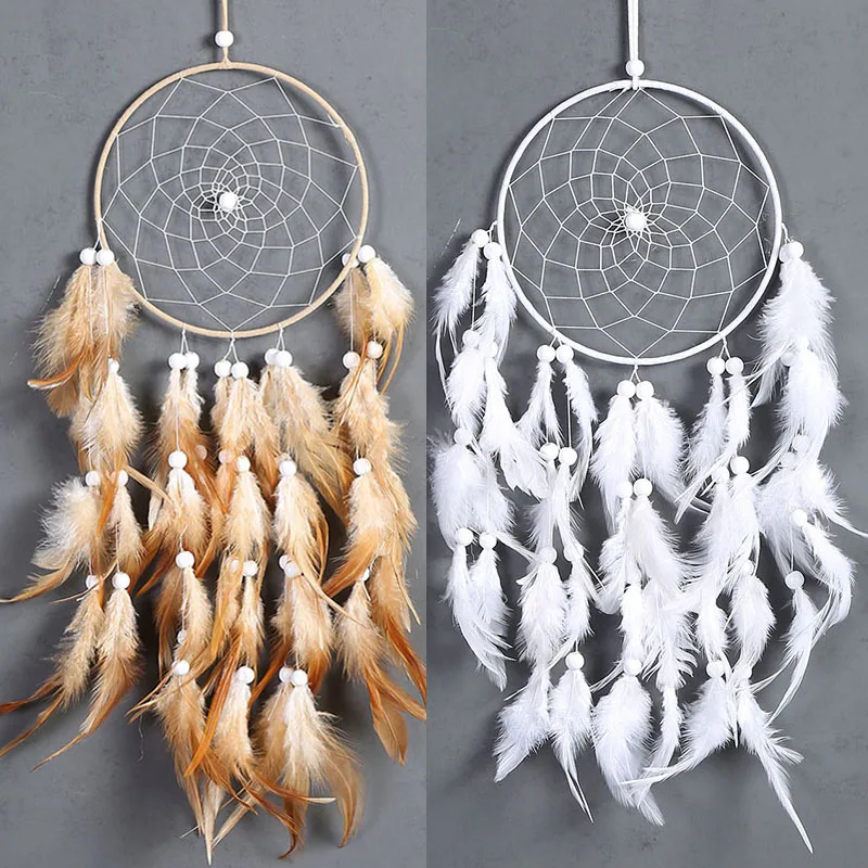 

Handmade Retro Dream Catcher Wall Hanging Home Decoration Feather Ornament