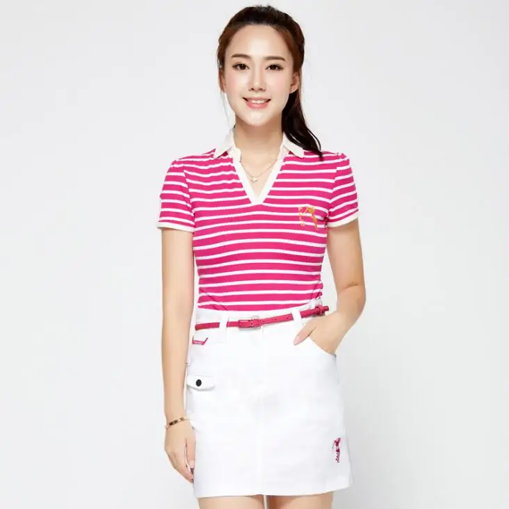 

POLO GOLF Ladies Anti Leakage Golf Skorts Skirt Solid Slim golf skirts summer cotton Breathable Quick dry Golf short skirt women