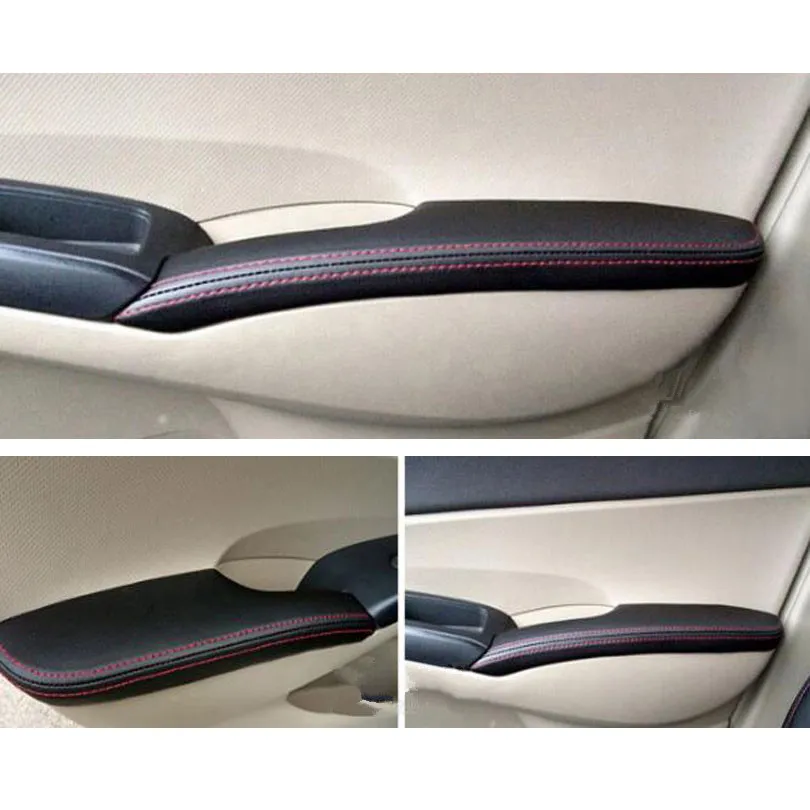 JXKaFa для Honda Civic 8th 2006-2011 искусственная кожа автомобильная дверь подлокотник чехол
