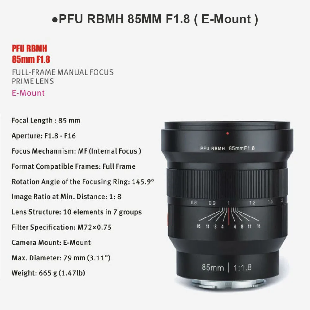 Объектив VILTROX 20 мм 85 f/1 8 AS ED UMC широкоугольный объектив с фиксированным фокусом F1.8