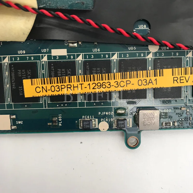 Высокое качество для XPS 12 9Q23 материнская плата ноутбука CN-03PRHT 03PRHT VAZA0 LA-9262P с SR16Z
