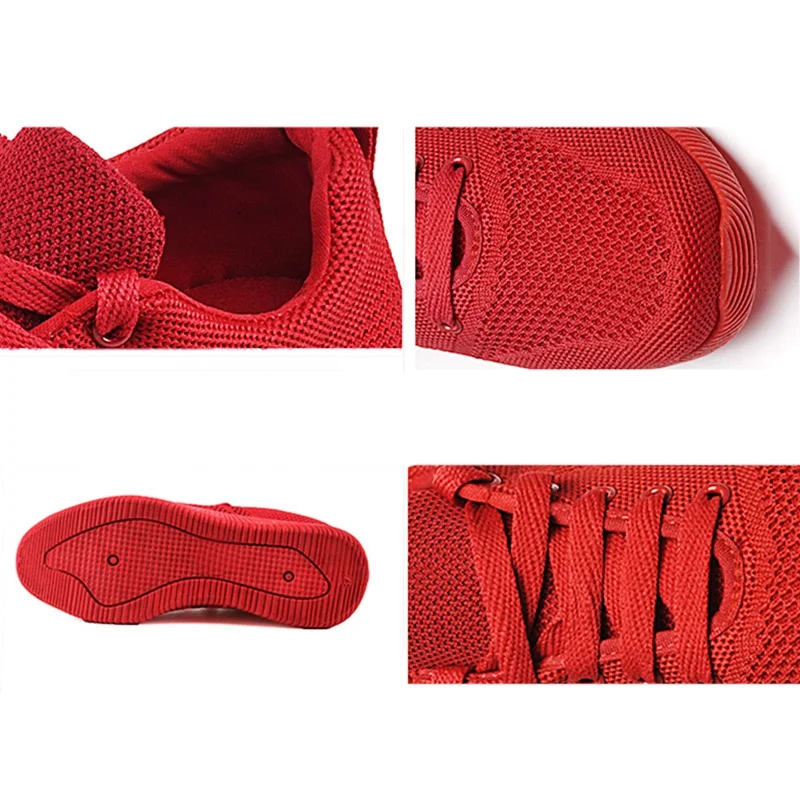 Лидер продаж вязаная Вулканизированная обувь женские кроссовки на платформе