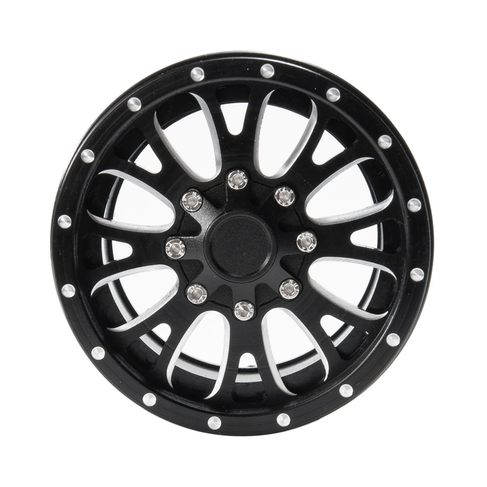 AXSPEED сплав Beadlock 2 дюймовые колесные диски черный #22 для 1/10 Axial Wraith 90018 RC Car
