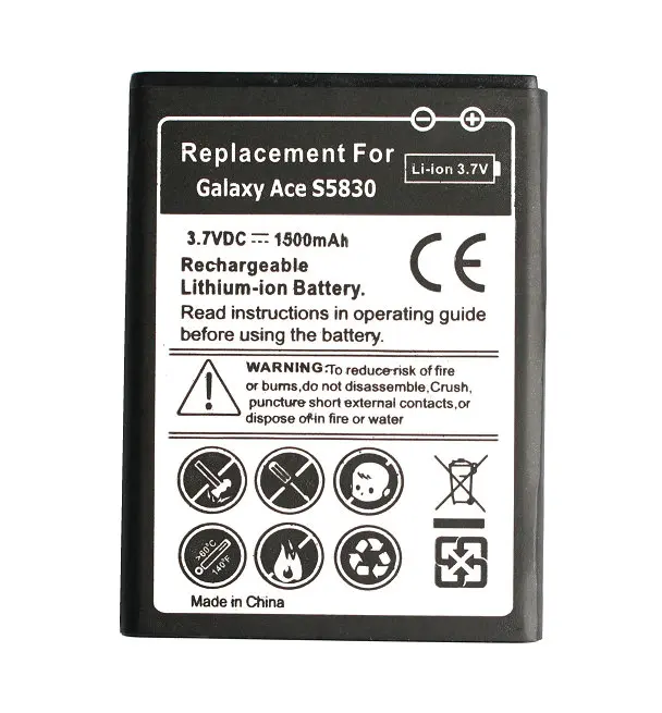Сменный аккумулятор Ciszean 1500 мАч EB494358VUV для Samsung Galaxy Ace S5830 S5660 S5670 S7510 i619 S5830i i569 S5838