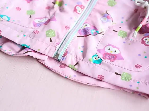 Hot sale2017 Baby Girl Jackets Hooded Jacket Print Owl For Girls Children Kids Spring Outdoor Clothing | Детская одежда и обувь