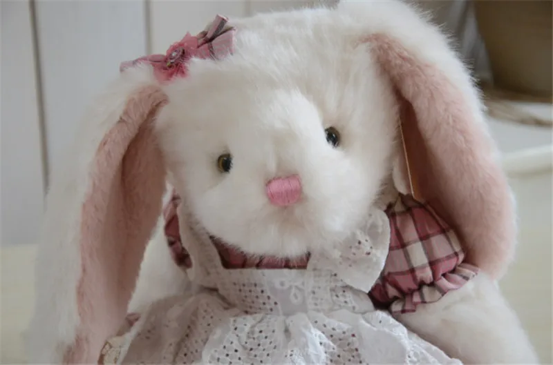 Lovely Bunny Rabbit Plush Toys Soft Sleeping Comfort Peluche Dolls Gift for Baby Kids Lovers High Quality 35cm | Игрушки и хобби