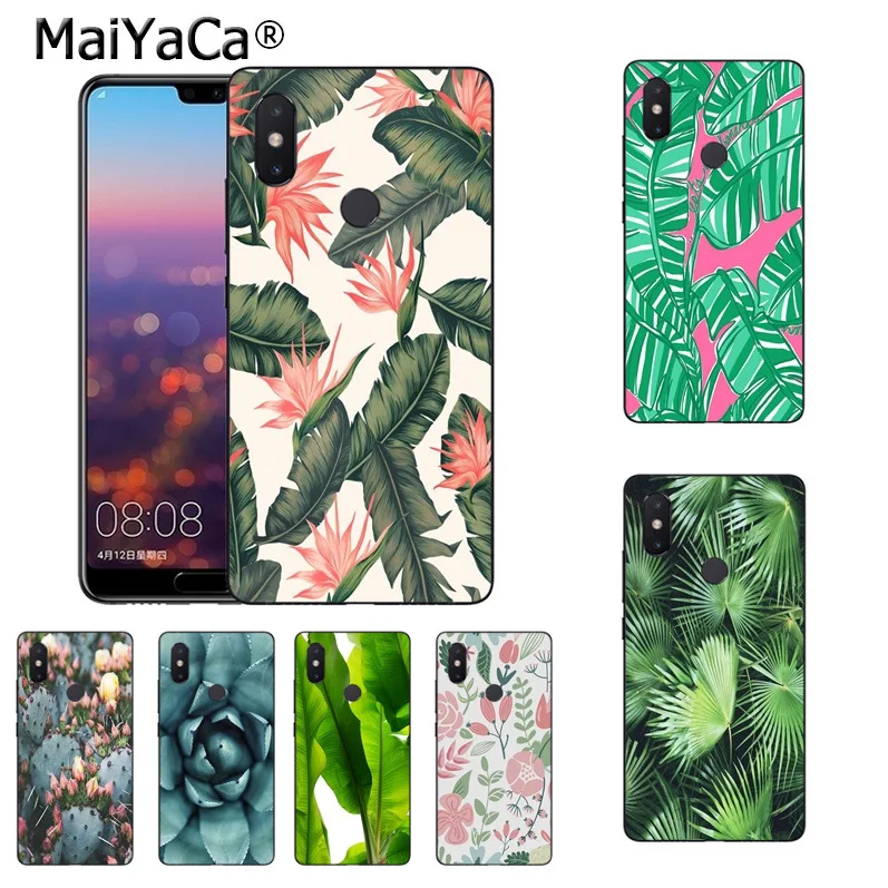 MaiYaCa кактус банан листья зеленые растения Горячие аксессуары для телефона чехол