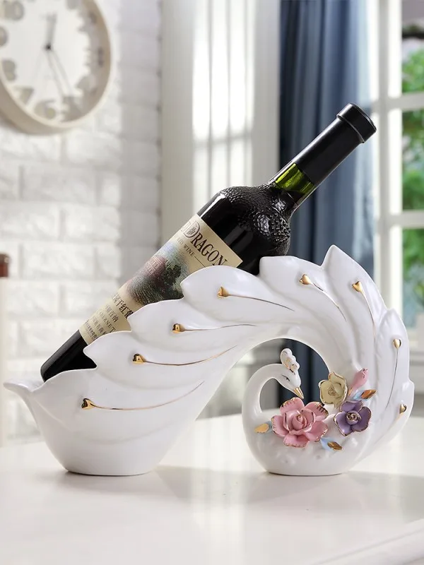 Wine rack Набор посуды из костяного фарфора, набор посуды для кофе, коробка для салфеток, пепельница, кофейная чашка, набор посуды - Цвет: Wine rack