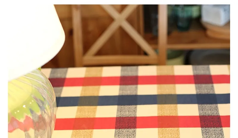 Скатерти в красно-синюю клетку из хлопка и льна скатерти Manteles Pano de mesa Nappe de table Tischdecke настольная дорожка чехол для подушки