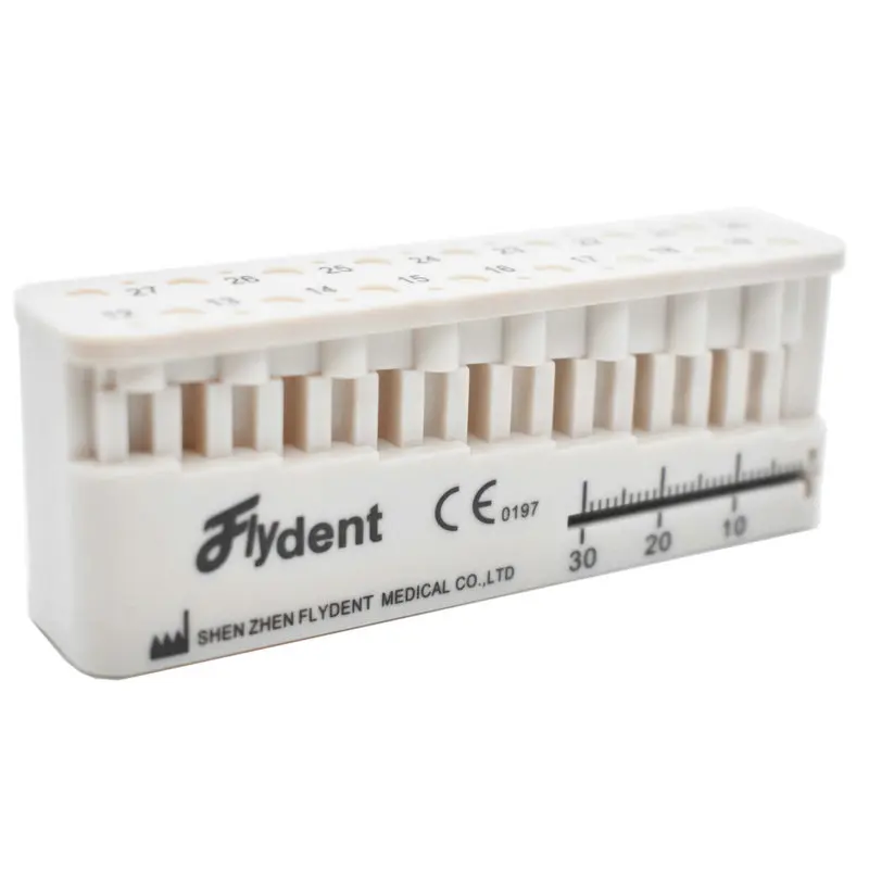 Стоматологический инструмент эндо блок линейка для измерения длины корневых