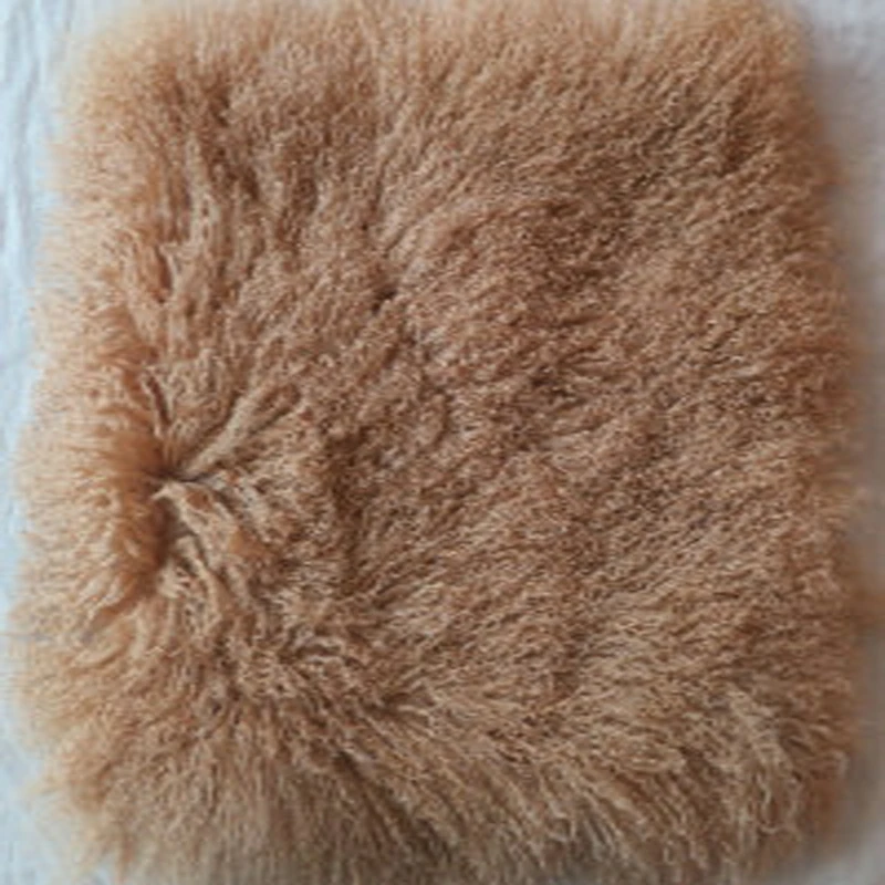 Роскошный шарф из меха монгольской ковер шкуры Тибетский пластина ягнёнка ковры