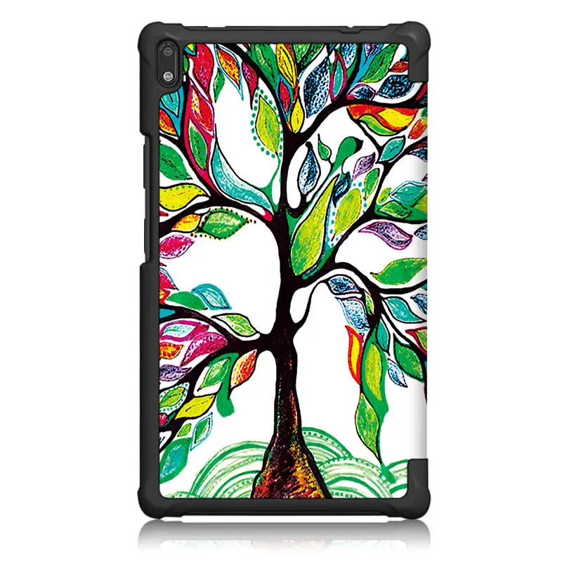 Окрашенный PU кожаный чехол складной книжка для Lenovo Tab4 8 Plus (TB 8704V/TB 8804F)