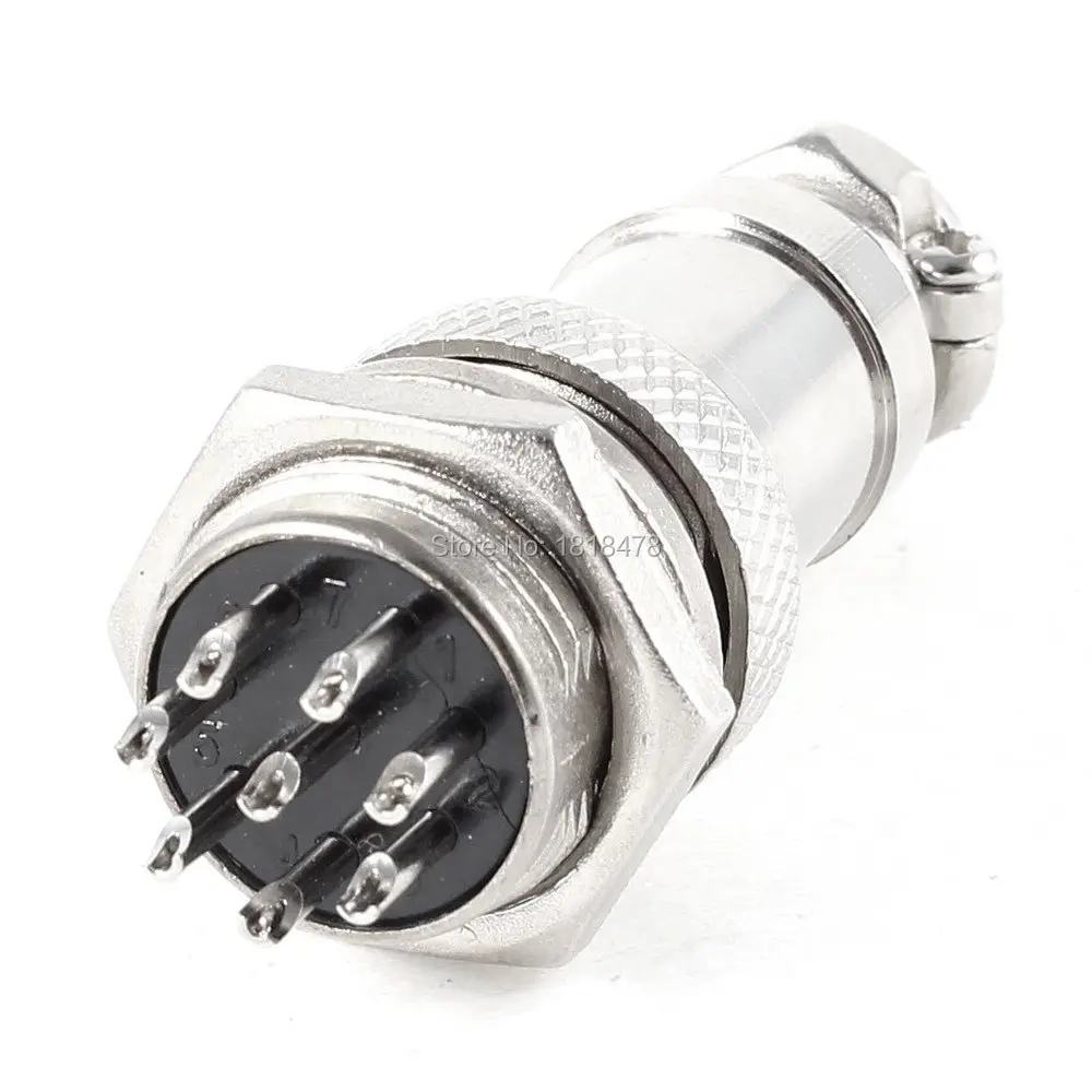

3 шт., металлические авиационные штекеры GX16 16 16 мм 8 Pin