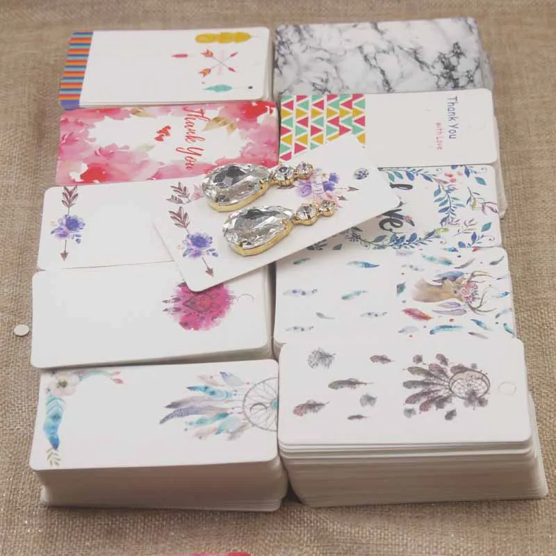 200 шт крафт картонная карточка для показа ювелирных изделий буквы Любовь Дизайн