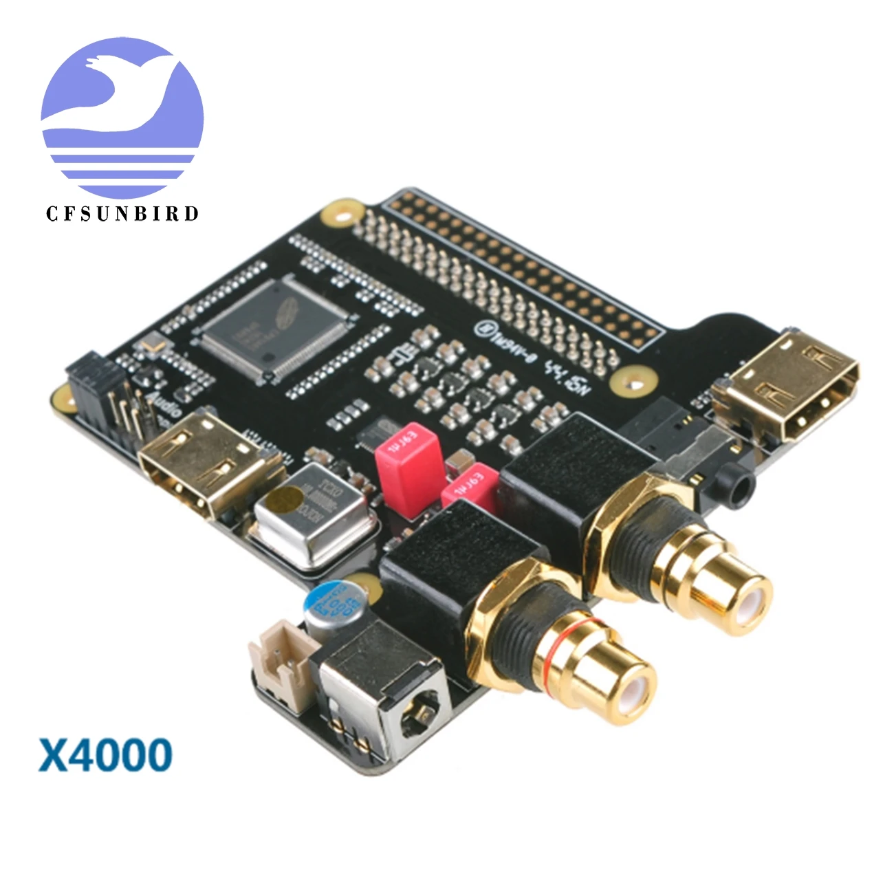 Raspberry Pi X4000 ES9018K2M HiFi плеер DAC Плата расширения HDMI I2S для 3 Model B / 2B B|Интегральные