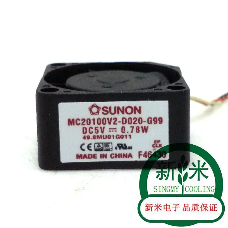 Новый SUNON MC20100V2-D020-G99 5V 0,78 W 2010 миниатюрный микро Вентилятор охлаждения