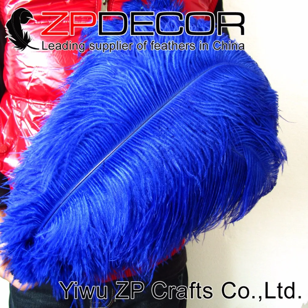 

ZPDECOR Factory Length Range 45cm-50cm(18-20) WHITE Color 50pieces/lot TOP Quality Ostrich Feathers for Weeding