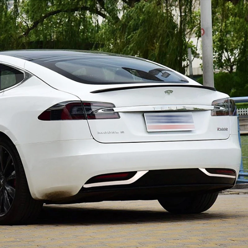 Modification Rear fog light frame decoration bright strip sequins for Tesla model S Car accessories | Автомобили и мотоциклы