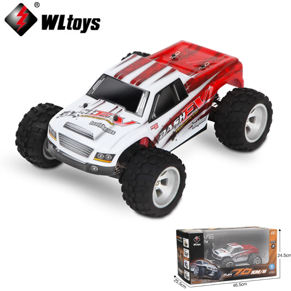 1 комплект Wltoys A979 B 4WD 70 км/ч 1:18 Электрический четырехколесный bigfoot