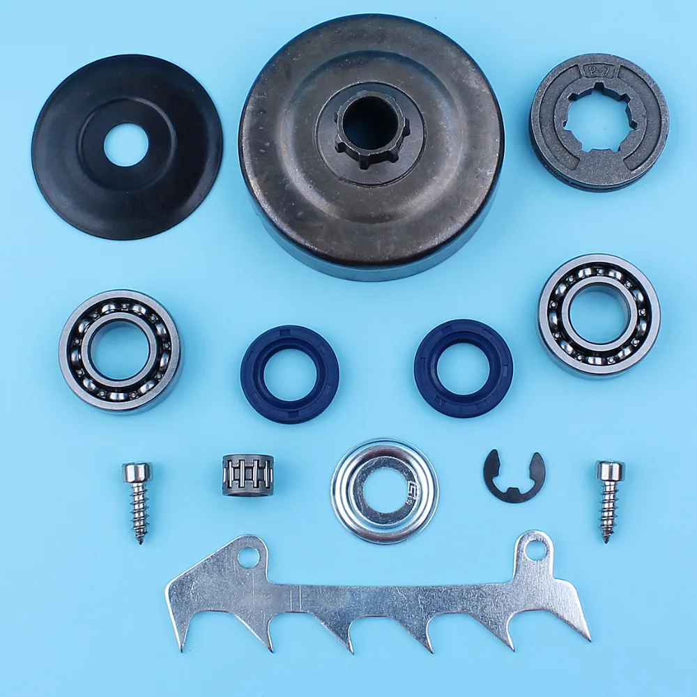 

P7 Sprocket Rim Clutch Drum Washer Crankshaft Ball Bearing Seal Kit For Stihl 018 MS180 017 MS170 MS 180 Chainsaw Felling Dog