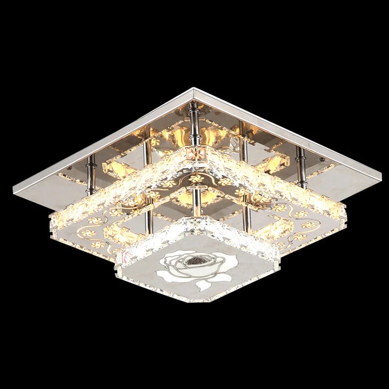 Светильник светодиодный потолочный 90 265 в L30 * W30 см|crystal ceiling lamp|ceiling lampmodern led |