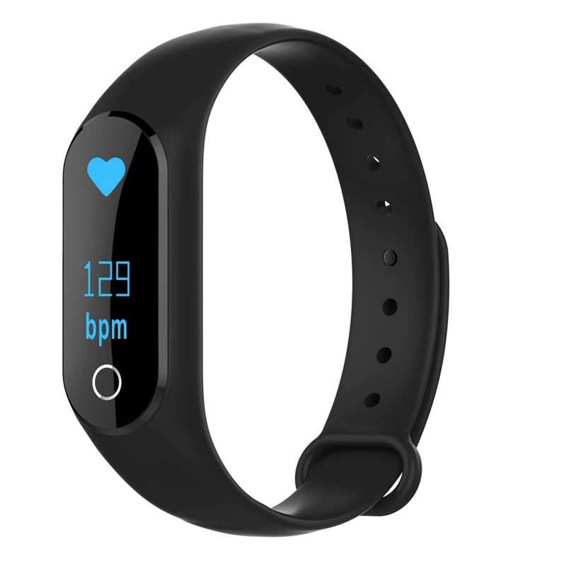 Смарт браслет с OLED экраном 0 86 дюйма Bluetooth пульсометром фитнес трекером|wristband fitness