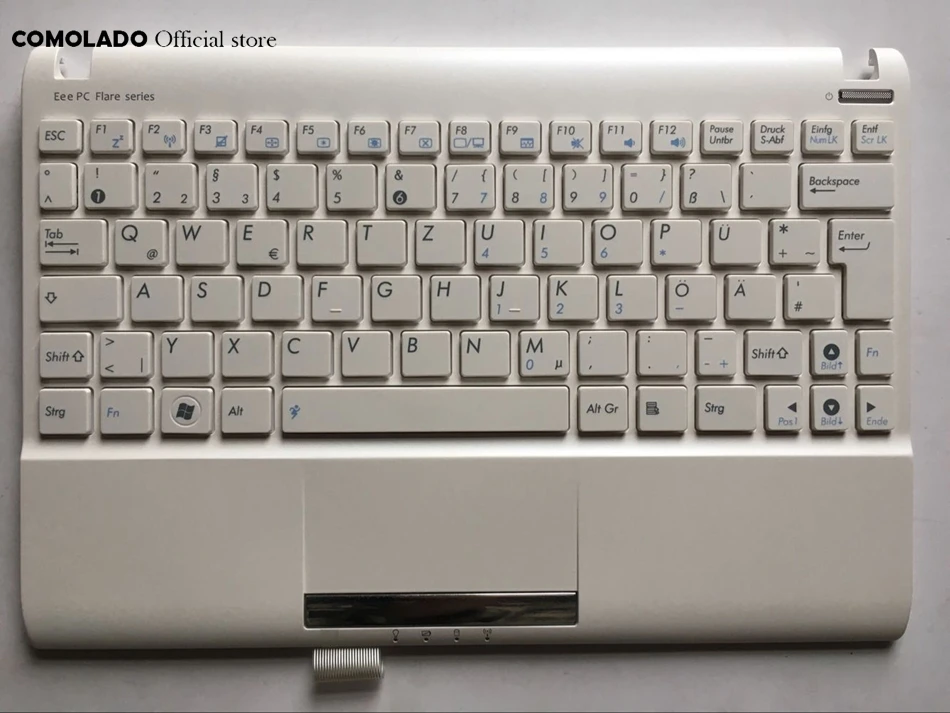 GR Германия клавиатура для ASUS Eee pc 1025 1025C 1025CE с белой рамкой белые клавиши
