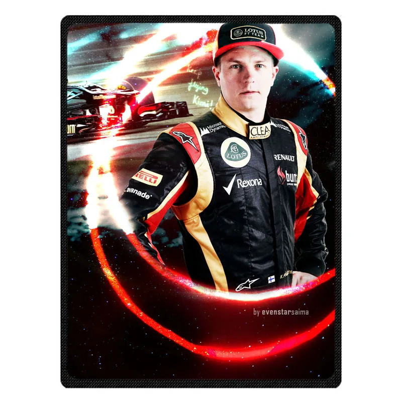 Новые Kimi Raikkonen Детские летние одеяла Aircon мягкие толстые фланелевые флисовые