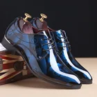 Туфли мужские классические, кожаные дизайнерские брендовые оксфорды, с цветочным принтом, модная деловая обувь для свадьбы