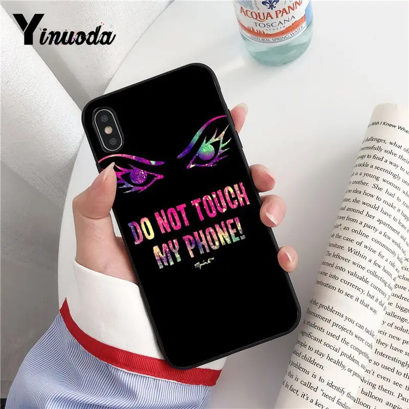 Yinuoda не трогайте мой телефон DIY Роскошный Высокий протектор на конце телефона