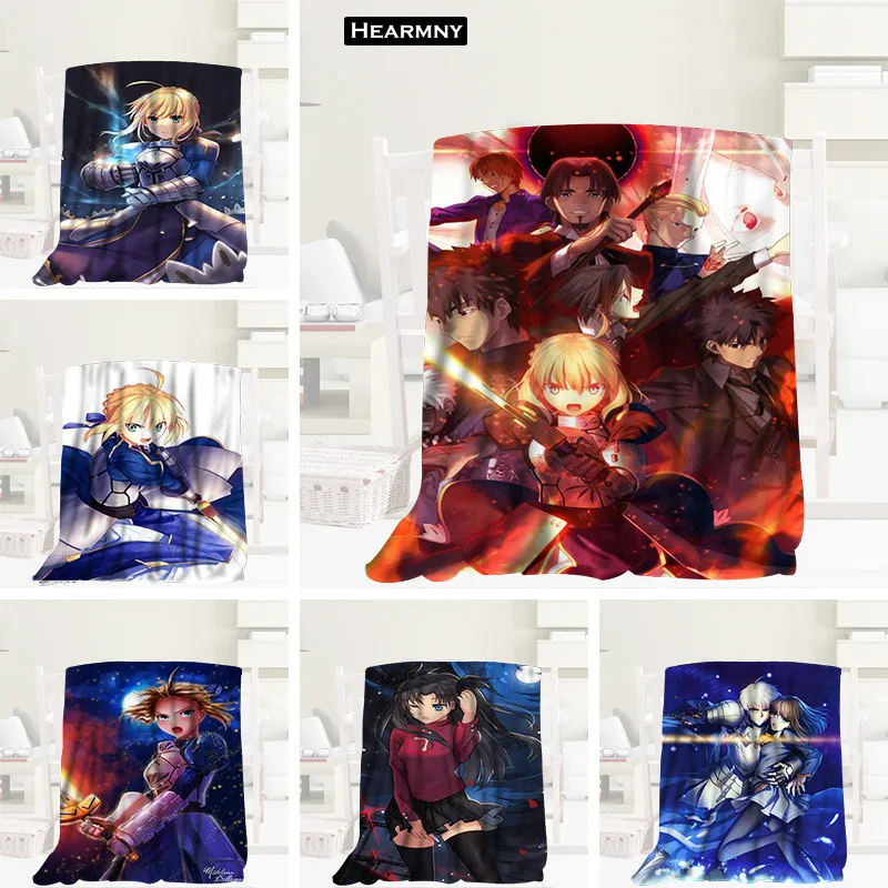 Новое прибытие Fate Zero Saber одеяла 3D печать мягкое одеяло бросок на