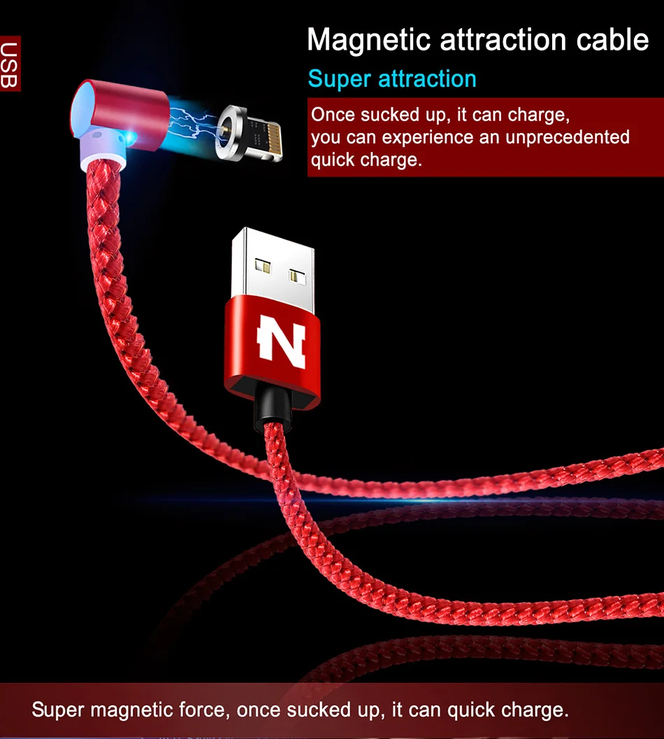 NOHON Магнитный USB кабель для iPhone samsung S10 type C Магнитный кабель для зарядки и передачи данных Micro USB кабель кабели для мобильных телефонов