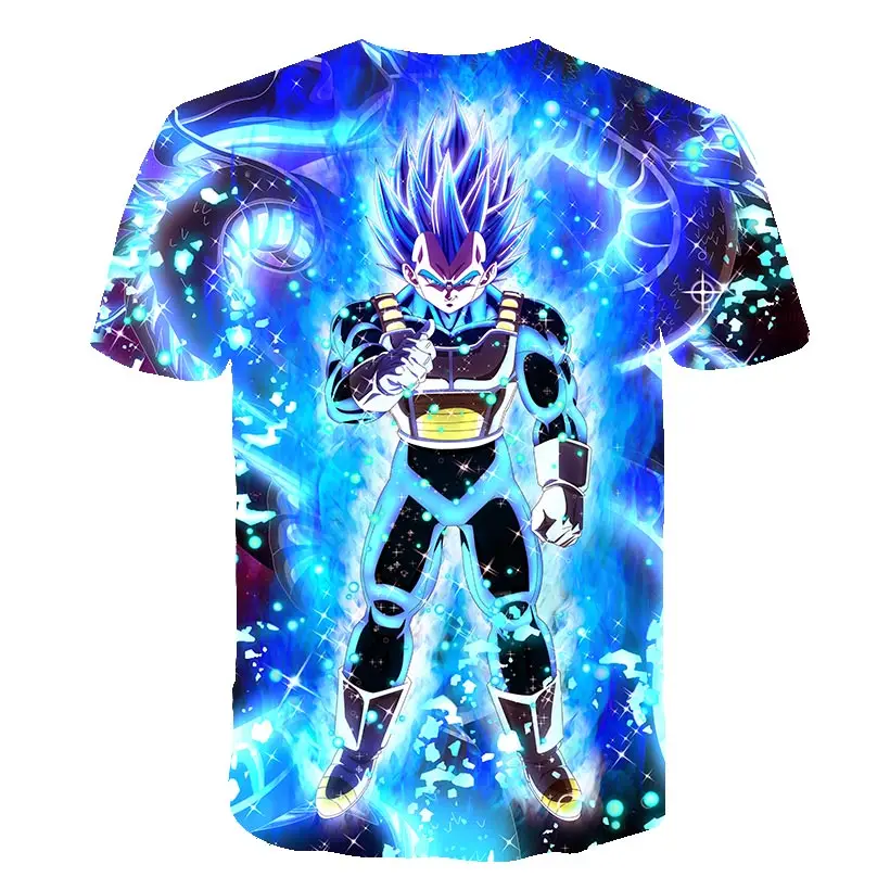 Bzpovbновейшая милая детская Гоку 3D футболка DBZ футболки повседневные мужские аниме