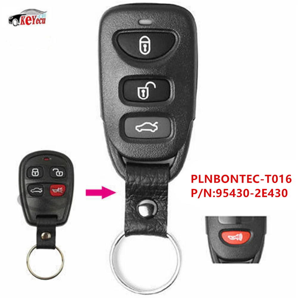 KEYECU Замена дистанционный ключ-брелок от машины 315 МГц для Kia Sorento 2004 2005 2006 FCC ID: PLNBONTEC-T016 P/N: 95430-2E430