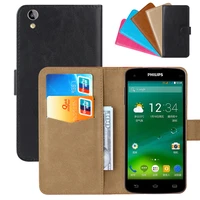 luxury wallet case for philips xenium i908 pu leather retro flip cover magnetic fashion cases strap
