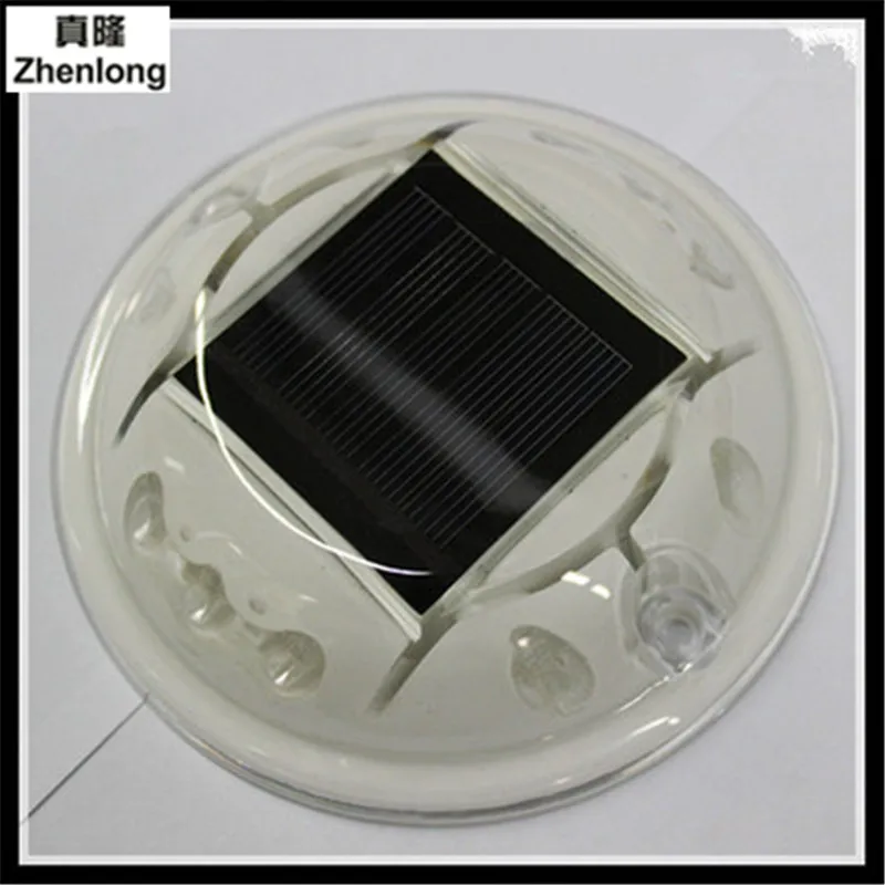 

New Product Solar Energy Plastic Spike LED Double Sided 10 LEDS Spikes Cast Aluminum Nails Lamp Energy Saving Green Light