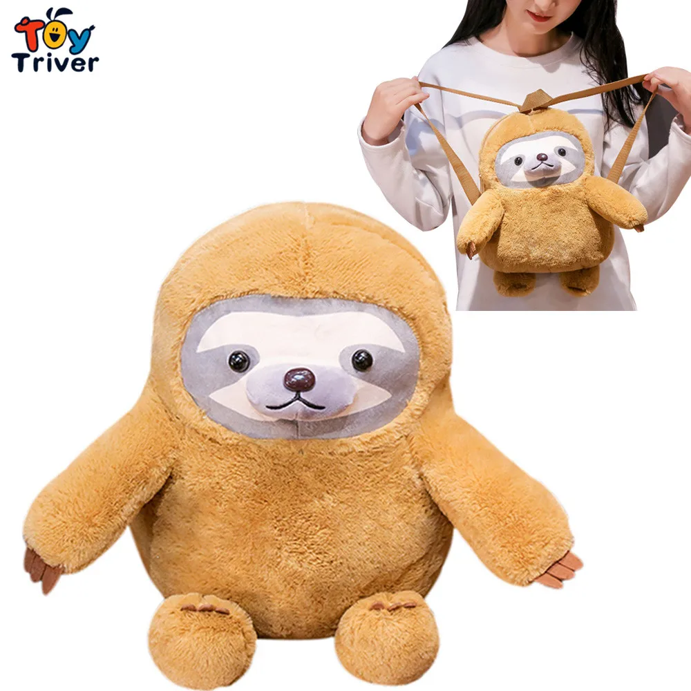 

Sloth Backpack Bag Plush Toy Triver Stuffed Animal Doll Baby Kids Children Girl Boy Birthday Gift Brinquedos Drop Shipping