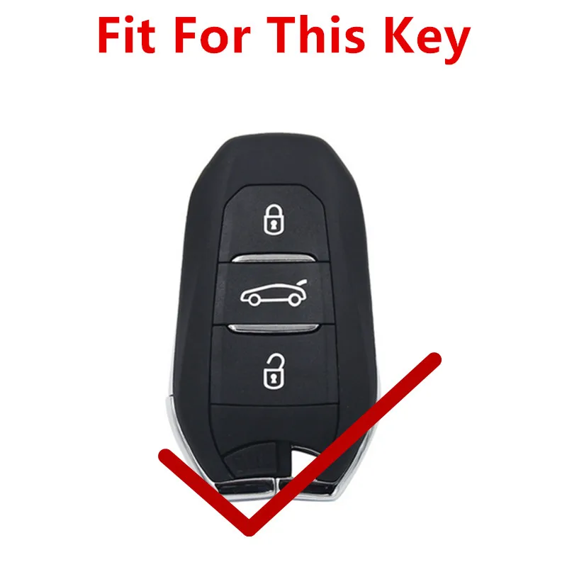 Смарт чехол FLYBETTER из натуральной кожи с 3 кнопками для Peugeot 3008/508/2008 Citroen C4L/DS6/C6/DS5