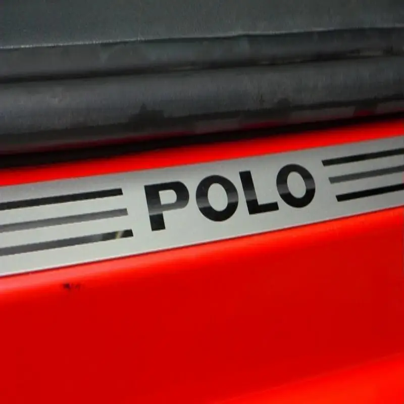 Стайлинг автомобиля для VOLKSWAGEN VW POLO Накладка на порог из нержавеющей стали