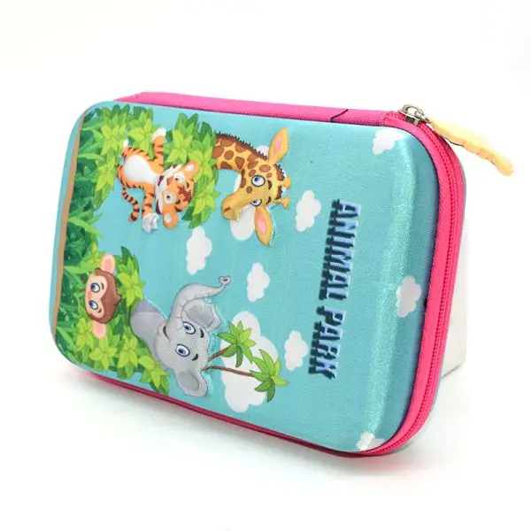 Blue zoo Школьный чехол для карандашей, автомобильные принадлежности, Trousse skolaire Stylo Estuche Escolar Estojo Escola EVA Kalem Kutusu, чехол для карандашей с единорогом - Цвет: Blue zoo