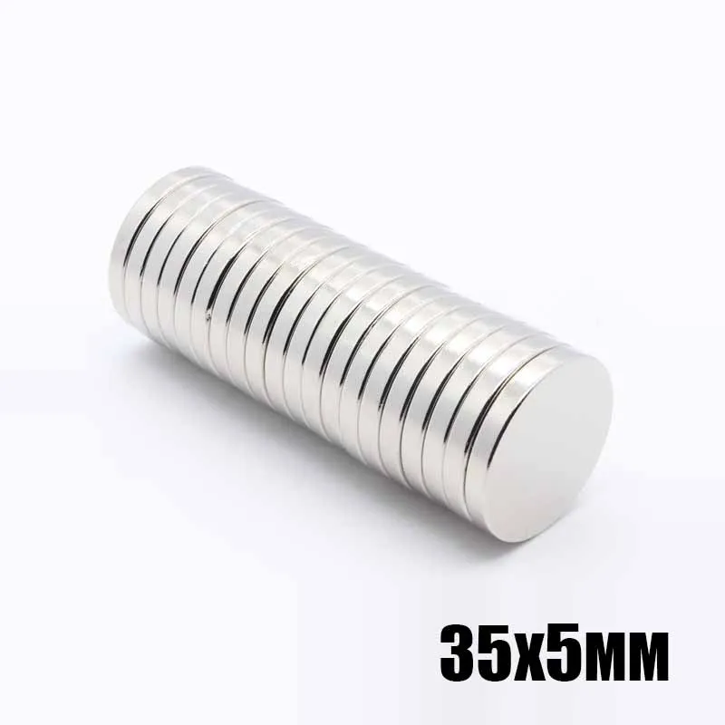 5 шт. 35x5 мм супер сильные круглые листовые магниты 35 x N35 диск редкоземельные нео