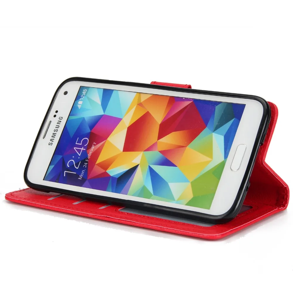 Роскошный кожаный флип-чехол-бумажник для Samsung Galaxy S5 Neo SM-G903F/S5 G900F GT-I9600