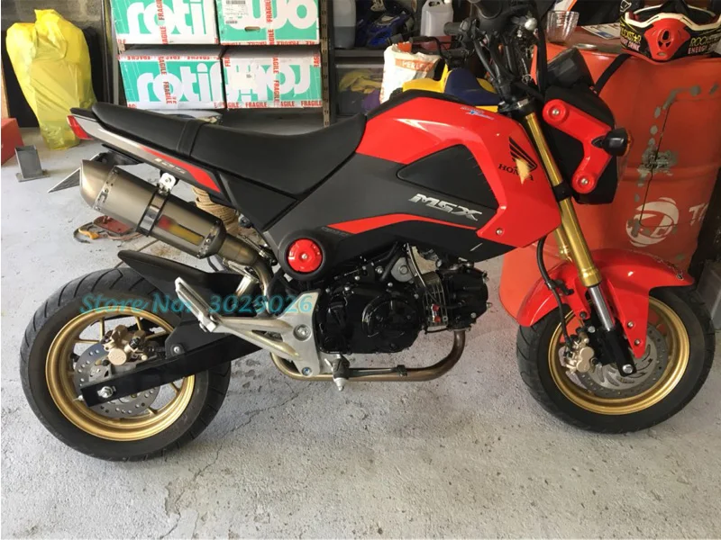 MSX125 полный Системы слипоны для Honda msx 125 мотоцикл модифицированный выхлоп комплект глушителя труба передняя Соединительная труба с Escape