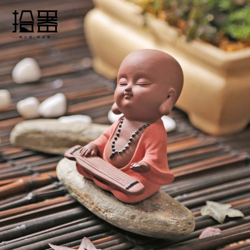 Исин керамический Фиолетовый Глиняный маленький монах чайный набор для домашних