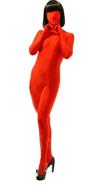 

(SCF018) Red Shiny Lycra Spandex Shiny Tights Unisex original Fetish Zentai Suits