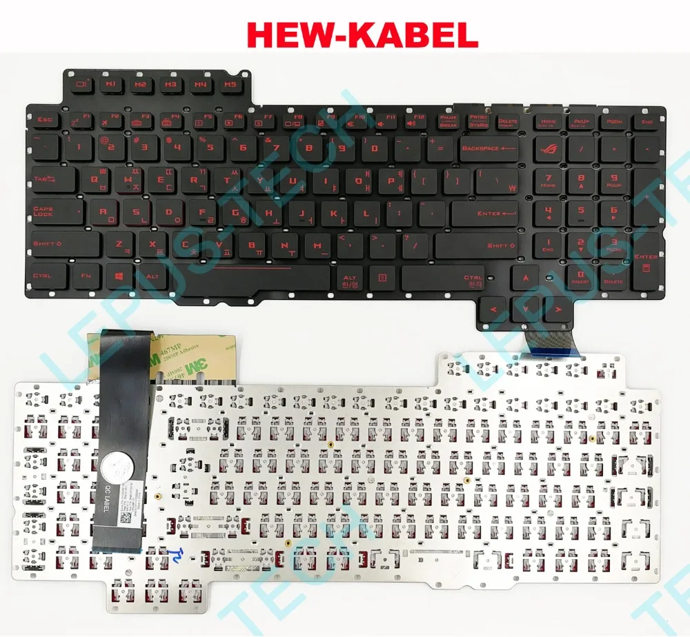 Клавиатура для ноутбука ASUS ROG G752 G752V G752VL G752VM G752VS G752VT G752VY Корейская, kr нам с клавиатурой с подсветкой