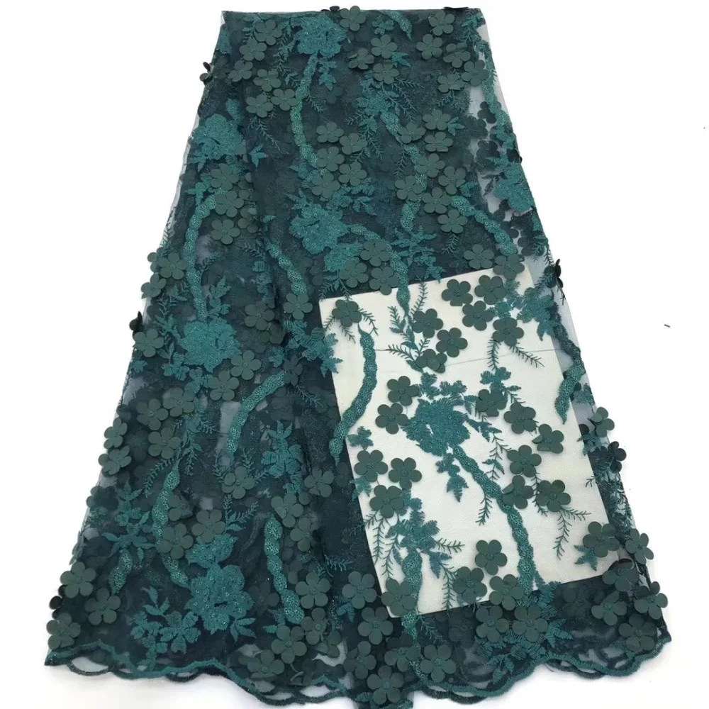2019 Высококачественная кружевная ткань в Африканском нигерийском стиле на