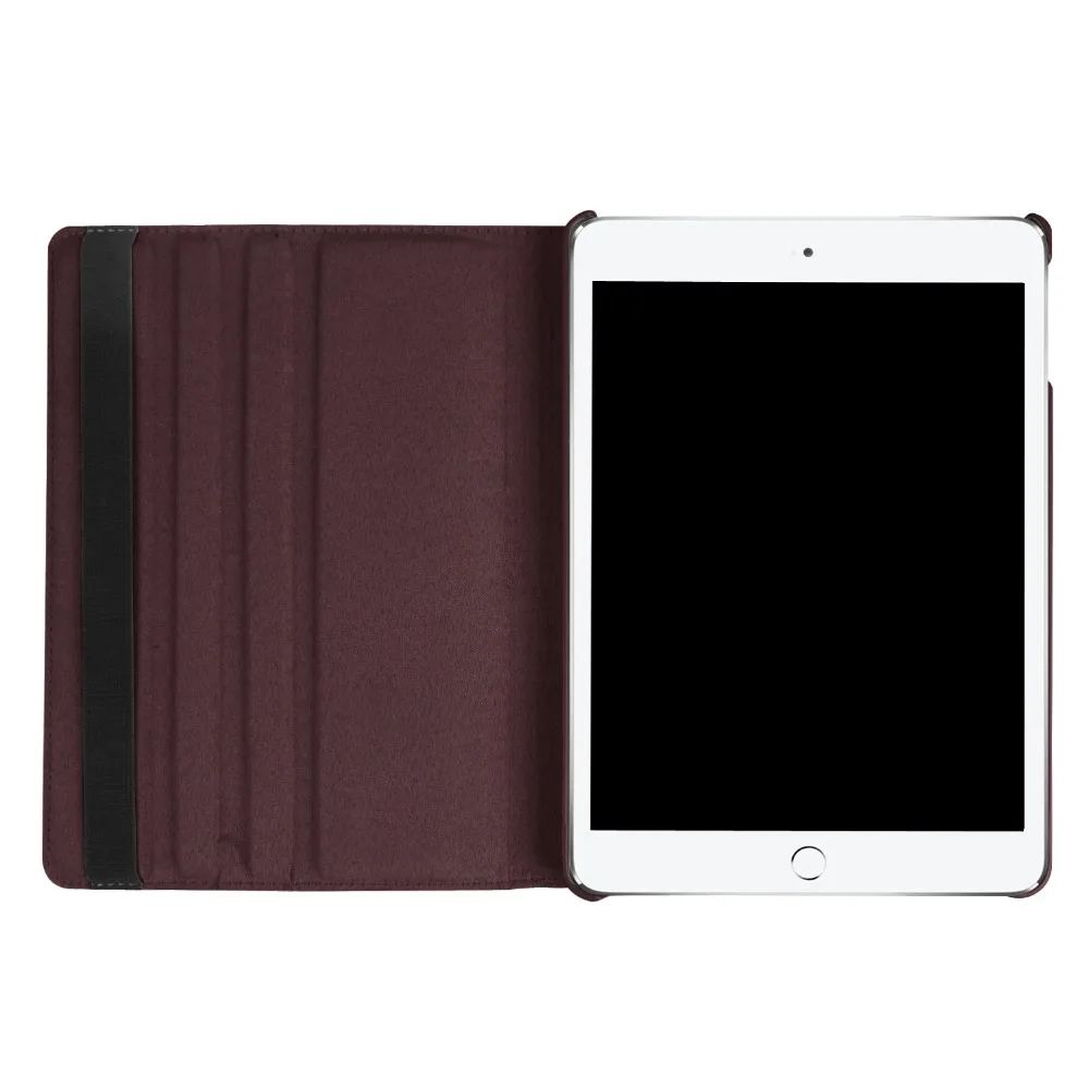 360 градусов вращающийся кожаный для Apple iPad 9,7 A1822 A1823 A1893 A1897 с подставкой и сна Smart Cover+ ручка