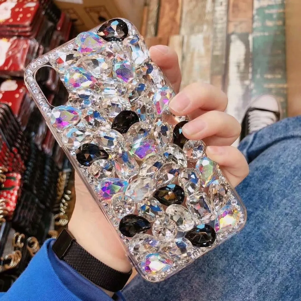 Чехол XINGDUO для Huawei P30 P20 PRO Lite/honor 10 Lite блестящий чехол с большими кристаллами и